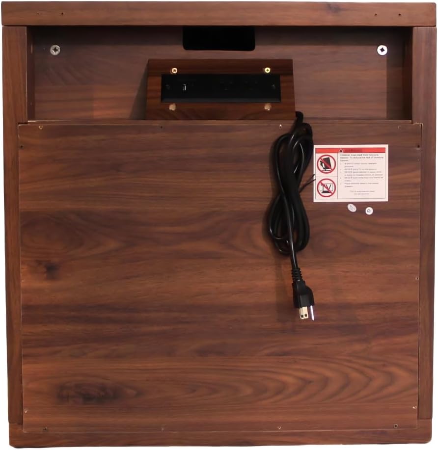Large Nightstand with Storage Drawer and Open Shelf, Modern Bedside Table End Table for Bedroom, Living Room, Home Office and Small Spaces
