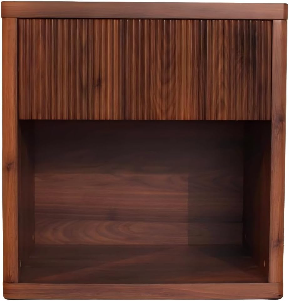 Large Nightstand with Storage Drawer and Open Shelf, Modern Bedside Table End Table for Bedroom, Living Room, Home Office and Small Spaces