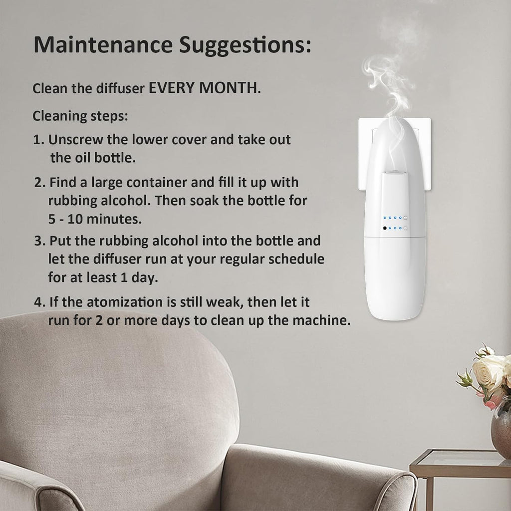 Waterless Nano Scent Diffuser for Home and Office, Cold-Air Essential Oil Fragrance Machine with 100ml Capacity for Large Rooms and Luxury Aromatherapy