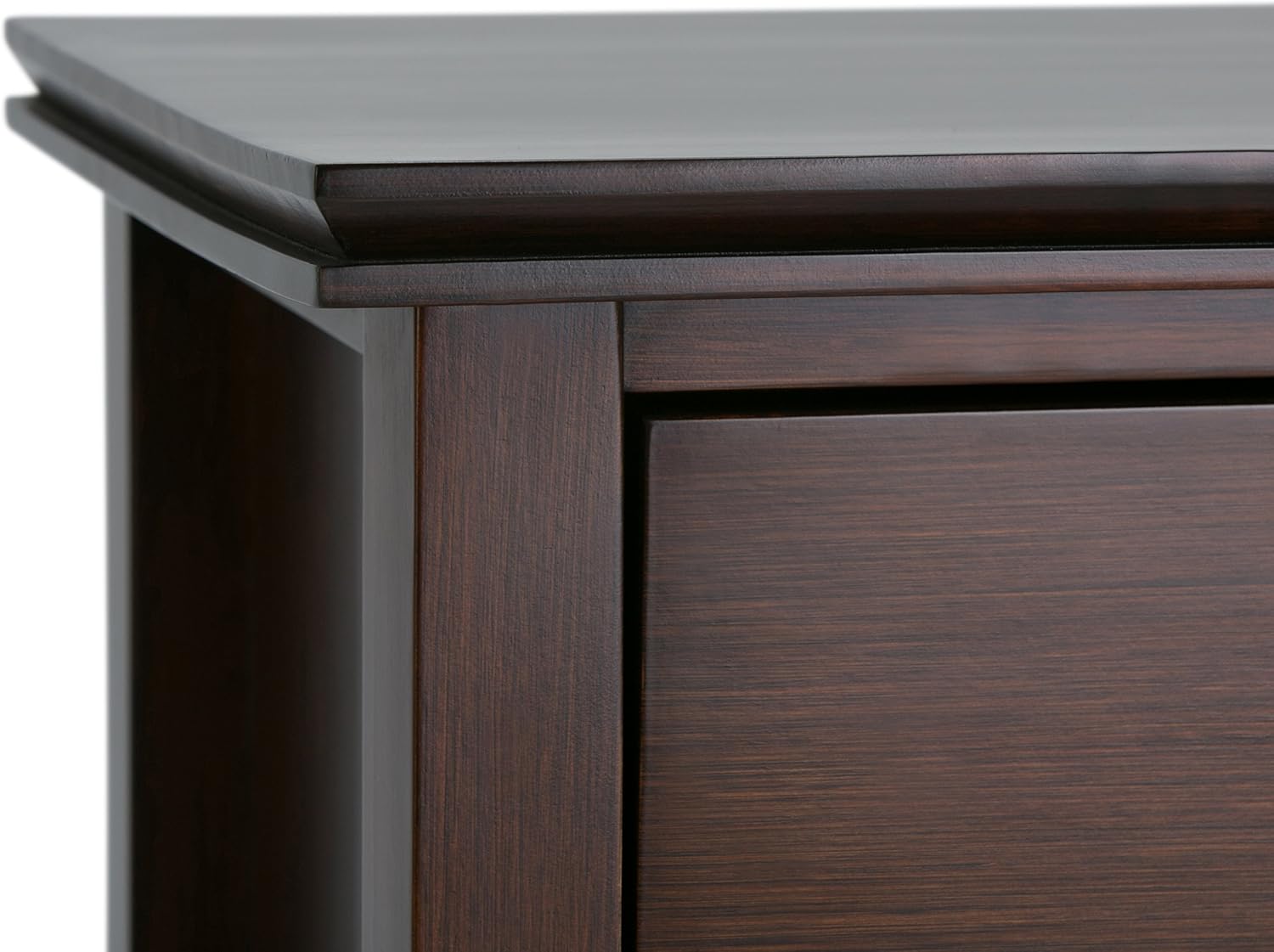 Rustic Brown Wood Nightstand with Open Shelf Storage, Compact Bedside Table for Bedroom, Living Room and Small Spaces